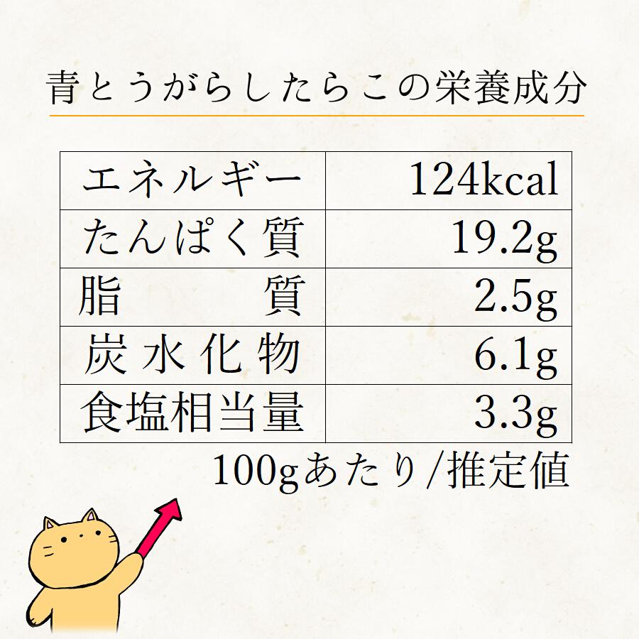 青とうがらしたらこ 250g 2個セット ご飯のおかず ピリ辛 唐辛子 たらこ つまみ 酒の肴 お取り寄せ 贈答 海鮮 クール便 送料別