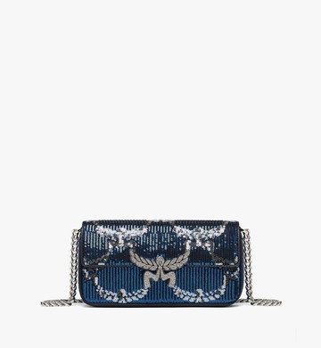 Himmel Shoulder Bag in Sequin Monogram Leather