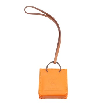 HERMES 愛馬仕 Sac Orange Bag Charm 吊飾 橘色 molo羊皮 Y刻 【二手名牌BRAND OFF】