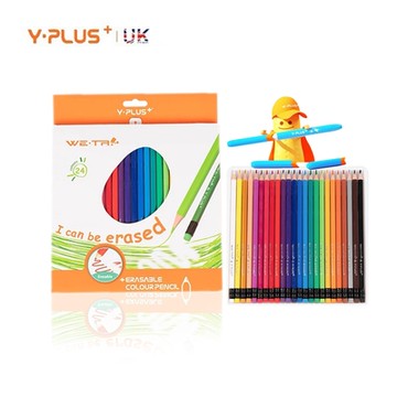 【台灣現貨|正版授權】英國YPLUS可擦拭彩色鉛筆 24色  色鉛筆 彩色筆