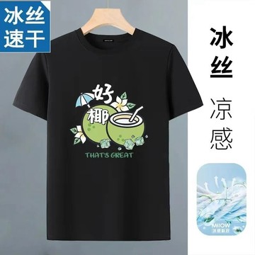 【新品男女同款短袖T】冰絲短袖男士夏季新款透氣網眼大碼帥氣半袖寬鬆體恤衫體恤上衣情侶學生短袖T恤港風潮流日系風上衣