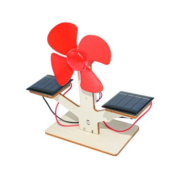 「藍象科學小實驗」太陽能風扇科技小製作 手工DIY木質實驗材料包興趣培養推薦新