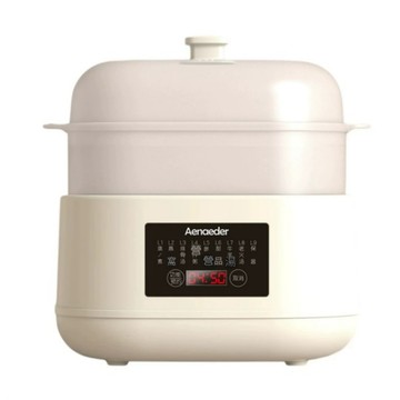 便利生活小物 110V電燉鍋 4.6L 五膽隔水電燉鍋  帶蒸籠  24 小時預約 七大功能 家用陶瓷養生燉盅 大容量蒸燉鍋