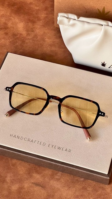 變色太陽眼鏡  芥末黃變成深灰色  l  平衡設計鏡框