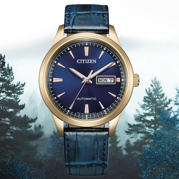CITIZEN 星辰 Mechanical 深藍 機械錶 NY4063-01L