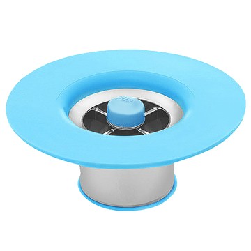 排水孔防臭防蟲地漏芯  100 x 65mm  藍色