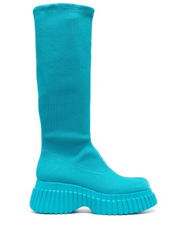 Camper - 65mm BCN below-knee length boots - women - TENCEL™ Lyocell (LENZING)/Recycled Polyester/Polyethylene vinyl acetate (PEVA) - 38 - Blue