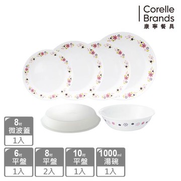 【美國康寧】CORELLE 花漾派對6件式餐具組-F16