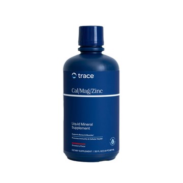 Trace Minerals Research Liquid Cal/Mag/Zinc Natural Strawberry 32 fl oz