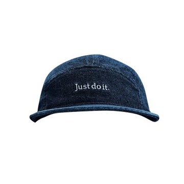 Nike U NK FLY CAP U FB DENIM JDI L 牛仔藍色 刺繡 五分割 帽子 IB2345-419