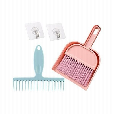 ミニほうき ちりとり セット 卓上 専用櫛付き 透明フック 清掃用品 軽量 掃除セット おしゃれ 掃除道具 室内 テーブル ピンク スタイルa 通販 Lineポイント最大get Lineショッピング