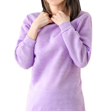 MI MI LEO 台製 T刷毛保暖衣/保暖褲/竹炭機能升溫T恤/發熱衣 身高175~180cm適用  2XL  紫色