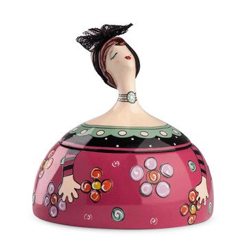 義大利EGAN- 玩偶系列 珠寶盒 桃紅少女 18X18CM