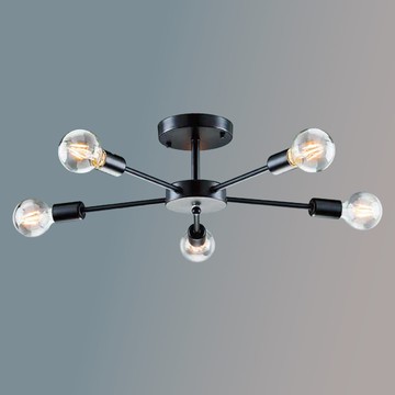 E27 簡約造型半吸頂燈 36-60344