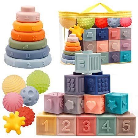 Plunack Montessori Toys for Babies 6-12 Months Soft Baby Toys Set