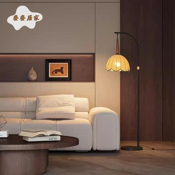免運 落地燈 侘寂风立燈  中古復古落地燈客廳沙發旁氛圍感侘寂風書房臥室床頭立式落地臺燈 可開發票 全館五折 工廠現貨直銷 新品特價 m9062