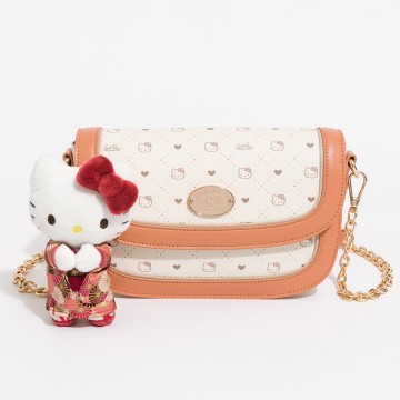 【官網獨家】Hello Kitty - Arnold Palmer - 斜背包 Engaging系列 - 粉橘色/442-5202-20-7