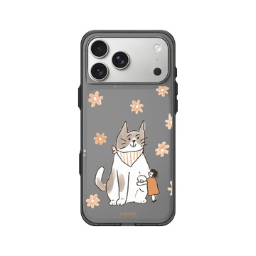 iPhone 17 Pro Max Clear (相機按鈕) 酷墨灰 - 小犬工作室 The little K9s - I'm with you（貓款）