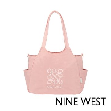NINE WEST 休閒高密度尼龍托特包 NW82923 (粉色) 通勤包 側背包 拉桿包