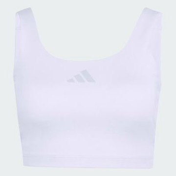 Adidas 愛迪達 Optime Bra Tank KQ8335 女 背心 運動背心 彈性 吸濕排汗 冰紫