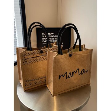 通勤大容量包包女2025新款大學生補習手提包女復古百搭單肩托特包