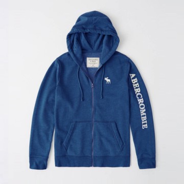 *最低價* AF a&f Abercrombie & Fitch 帽T外套 藍色 1363