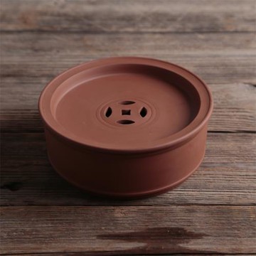 潮州朱泥茶海直身仿古錢功工夫茶盤潮汕茶具圓形小套儲水便攜茶船