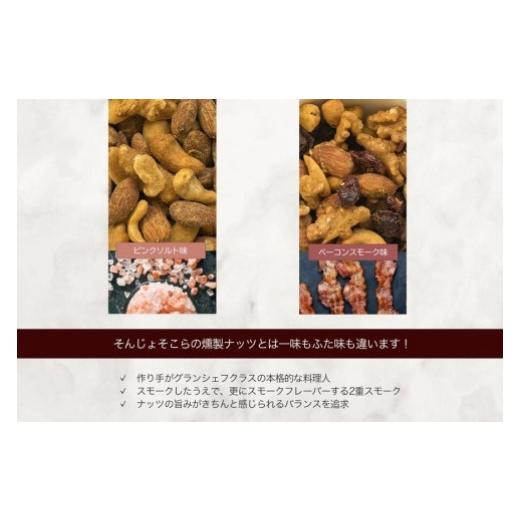 ふるさと納税 山梨県 富士河口湖町 プレミアム燻製スモークナッツ２種類セット（150g×2袋）