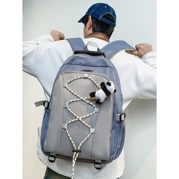 小眾大學生書包男高中生潮流中學生男孩帥氣雙肩包男生初中生背包