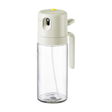 Couselect 噴倒兩用油壺 加厚玻璃霧化噴油瓶/調味罐/控油瓶 米灰色  1個  550ml
