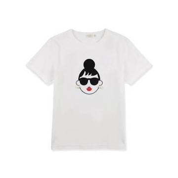 HAPPYFACE 怪玩趣EMMA T-SHIRT 白 (F29282)