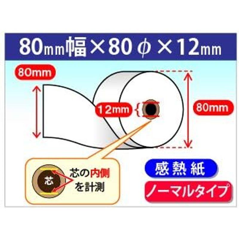 mita mC-Print3 シリーズ 80mm幅 (MCP31LB MCP31L MCP31C MCP31CB) 対応 汎用 感熱 ロール