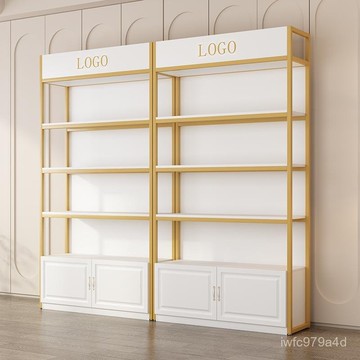 置物架【免運#破損補發】化妝品展示櫃美容院貨架展示架美甲架子置物架護膚品貨櫃理髮店櫃