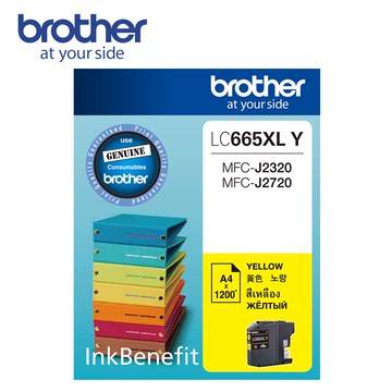 BROTHER LC665XL-Y 原廠黃色高容量墨水匣  單入 多入優惠 公司貨