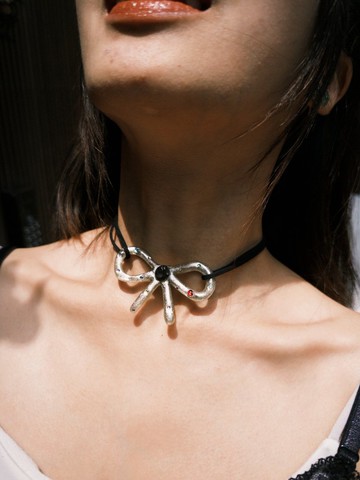 糖霜蝴蝶項鍊-客製珠鏈款