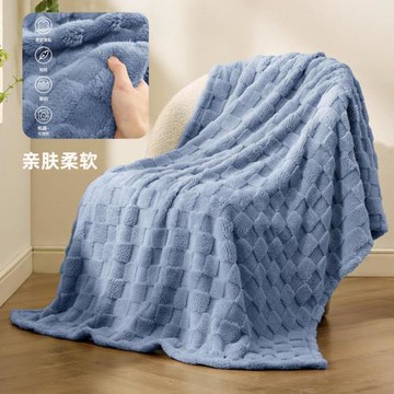 舒棉絨提花毛毯沙發毯蓋毯辦公室午睡毯空調被歐美風提花毯