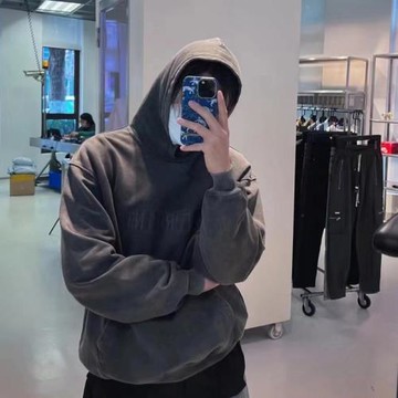 REPRESENT REP刺繡帽衫vintage美式高街水洗做舊寬松連帽男潮衛衣