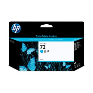 まとめ) HP72 インクカートリッジ シアン 130ml 染料系 C9371A 1個