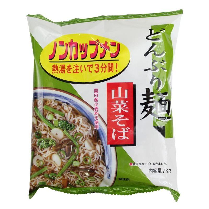 ムソー トーエー どんぶり麺・山菜そば 78g×6袋