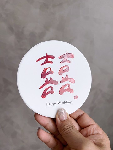 【美字寶 X 春天選物聯名款】臺灣鶯歌陶瓷吸水杯墊 立體水晶上光