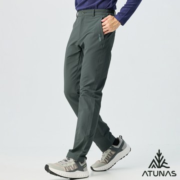 【ATUNAS 歐都納】男款石墨烯輕保暖長褲A1PA2505M橄綠