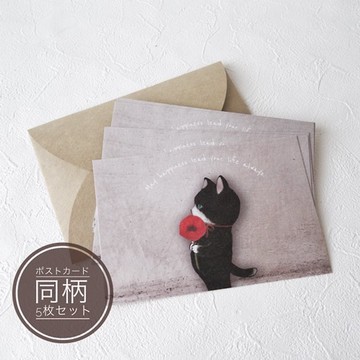 明信片組 / 花與貓咪 五張組