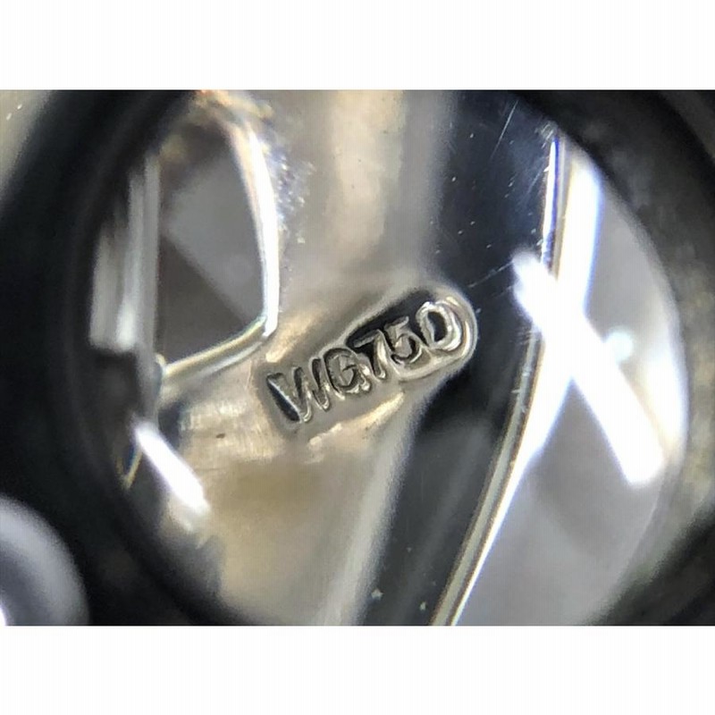 Jeunet ジュネ 585WG 750WG ダイヤ イヤリング ホワイト