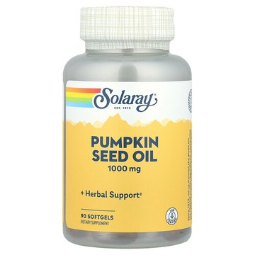 Solaray, 南瓜籽油，1,000 毫克，90 粒軟凝膠
