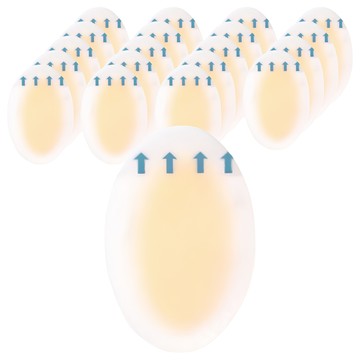 小麥購物 水凝膠防磨貼 Y989 大號 橢圓形  1組  20個裝  3g