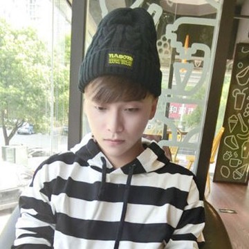 毛帽針織毛線帽-時尚潮流簡約百搭男帽子3色73ie62【獨家進口】【米蘭精品】