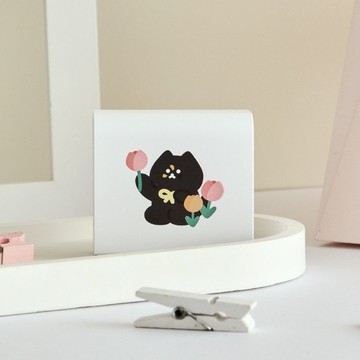 周氏喵喵鬱金香黑貓USB3.0+PD20W雙孔充電器