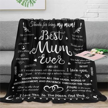 母親節毛毯法蘭絨蓋毯送給媽媽祖母的禮品毯生日圣誕節新年禮物