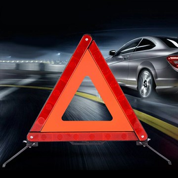 汽車三角反光故障牌 三角警示牌 三角立牌 警示三角架 三角警示架 警示牌 三角牌 三角錐【CO0060】普特汽車精品