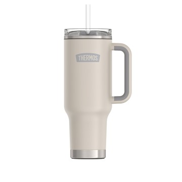 【THERMOS膳魔師】不銹鋼真空吸管隨行瓶_TS180系列_1200ml_白